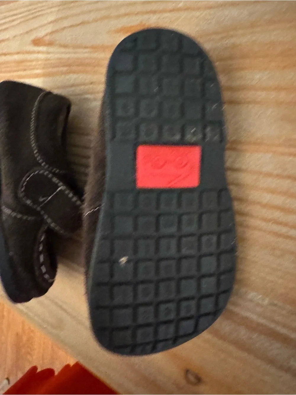 See Kai Run Toddler Brown Suede Moccasins with Hook-and-Loop Strap
